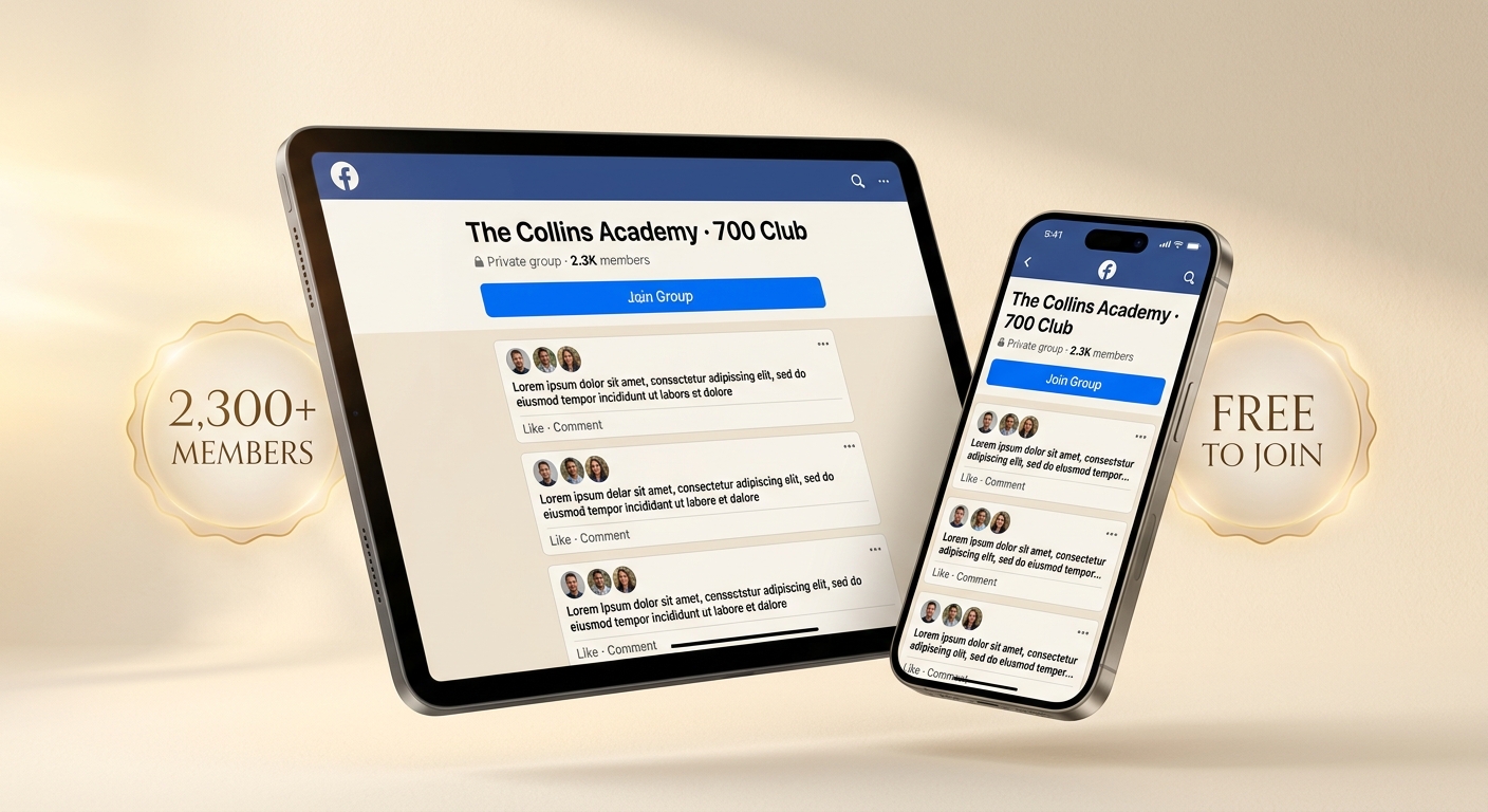 The Collins Academy 700 Club Facebook community preview